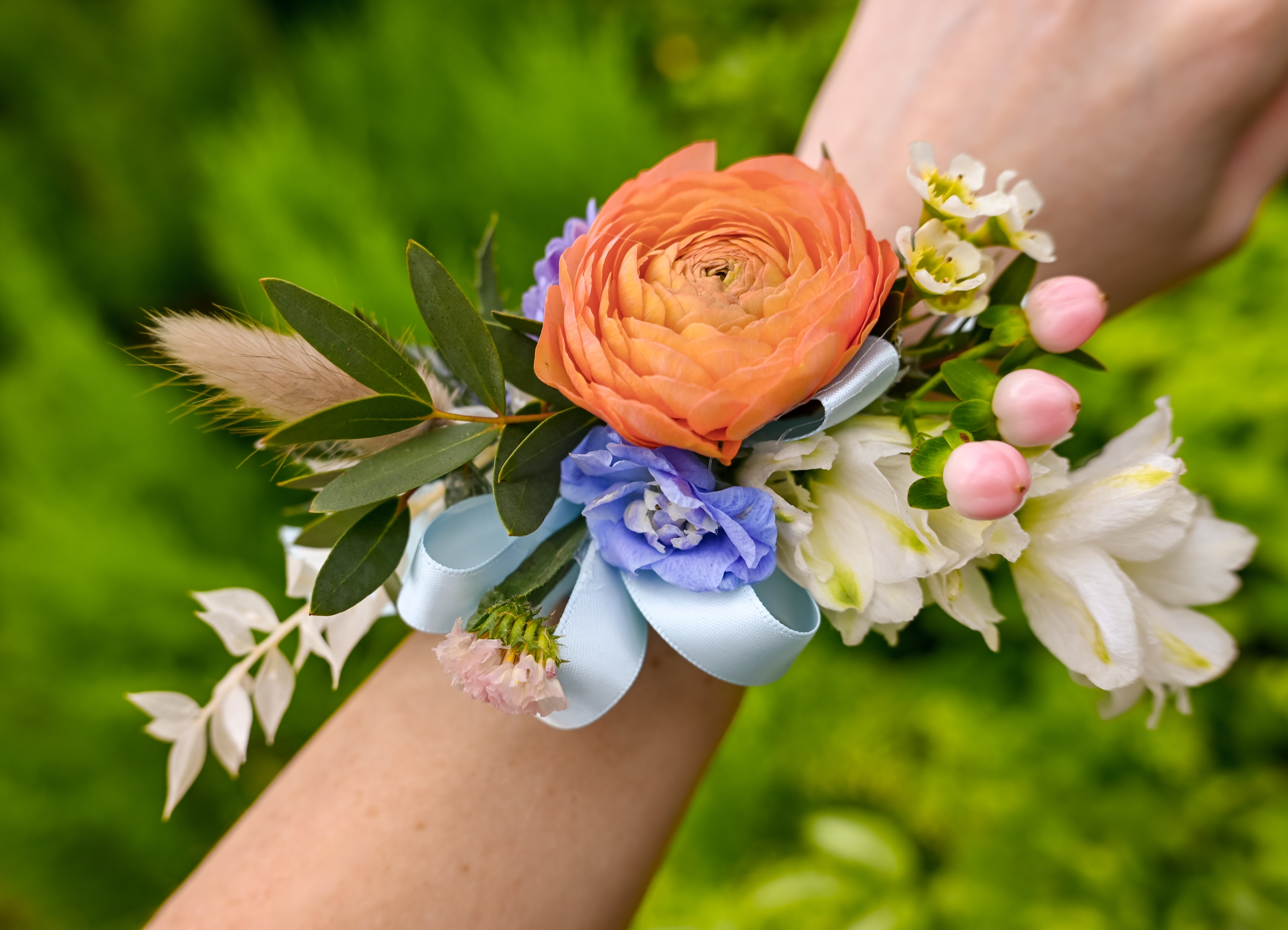 Spring themed corsage for prom.