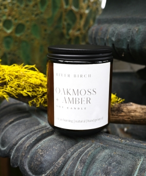 Oakmoss + Amber Candle